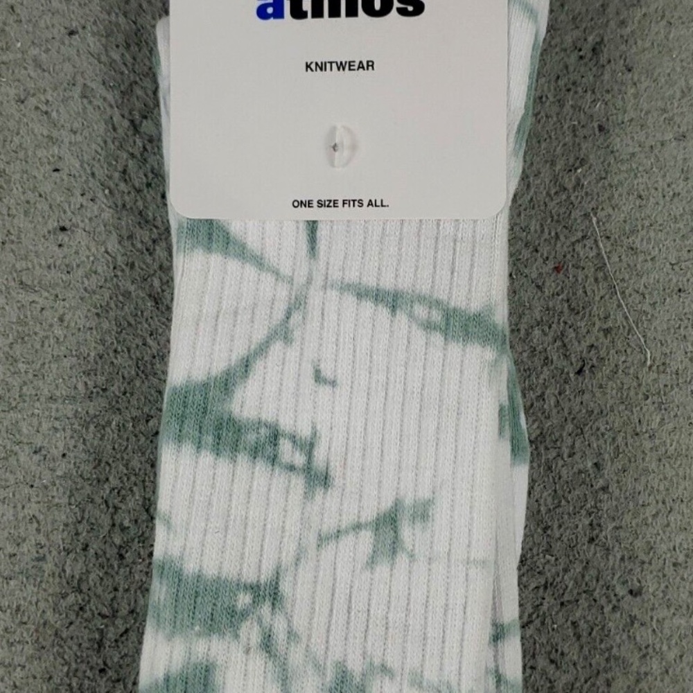 #515 NWT Atmos Knit Wear Mens Socks; Color Grey/Sage; Size 10-11; MSRP $10
